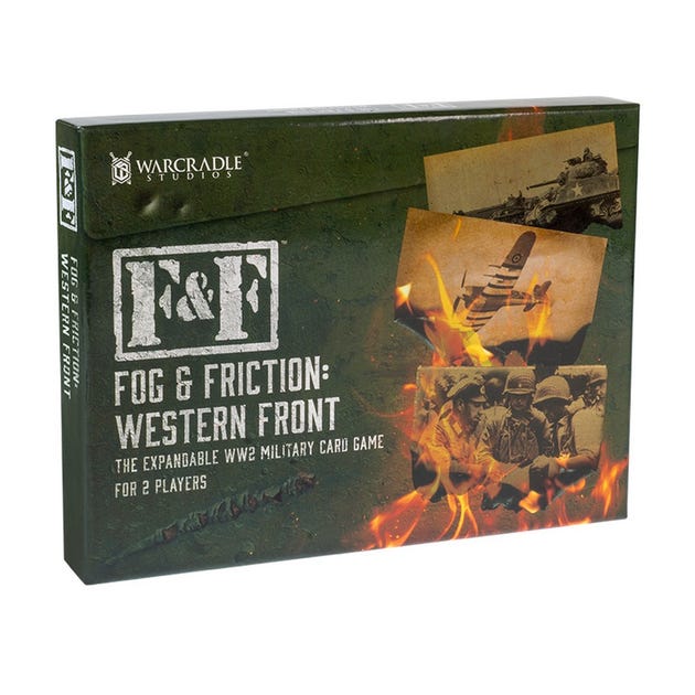 Front of box of fog and friction