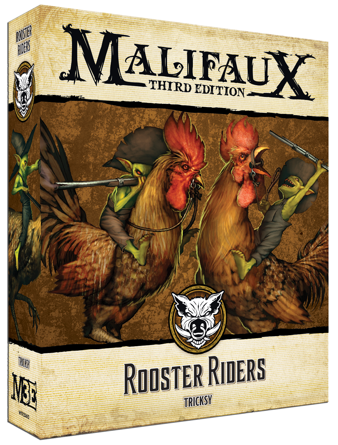 rooster riders front of box