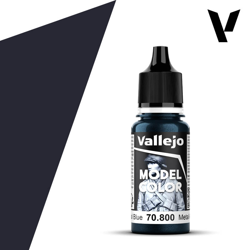 18 milliliter bottle of gun metal blue paint