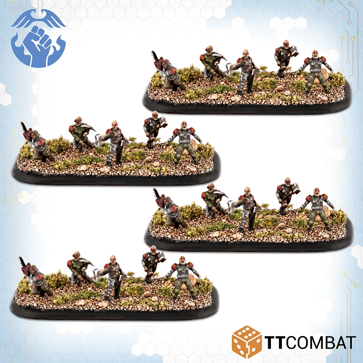 Models of Berserker Assault Troops