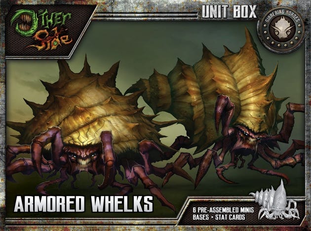 Armored Whelks Front of Box