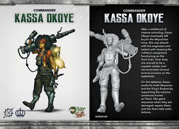 kassa okoye front and back of box