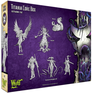 Back of titania core box