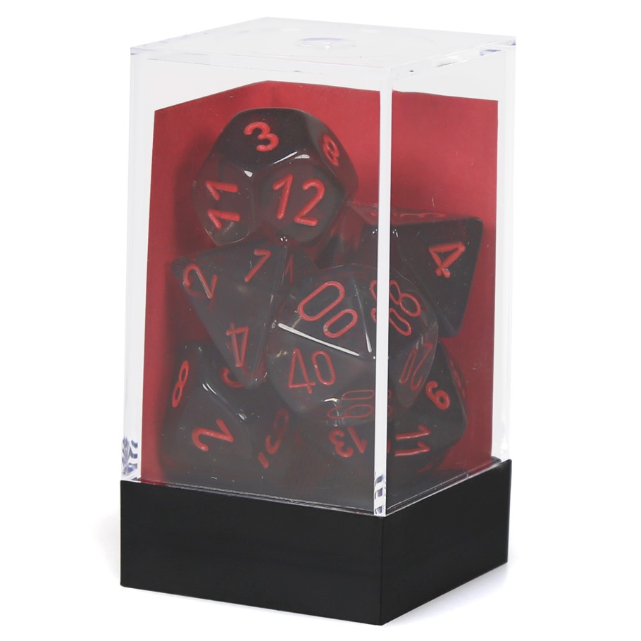 red on smoke dice 7 set