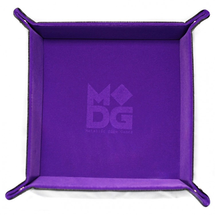 purple folding dice tray