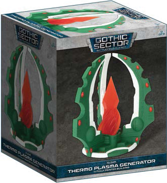 3-pronged green and white building with gem in center