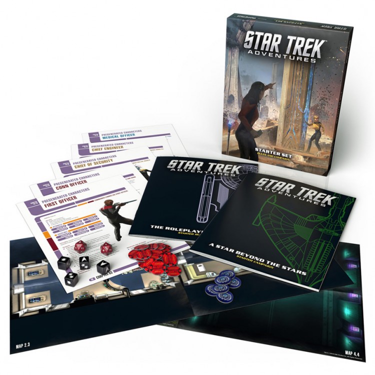 Contents of Star Trek Adventures Starter Set