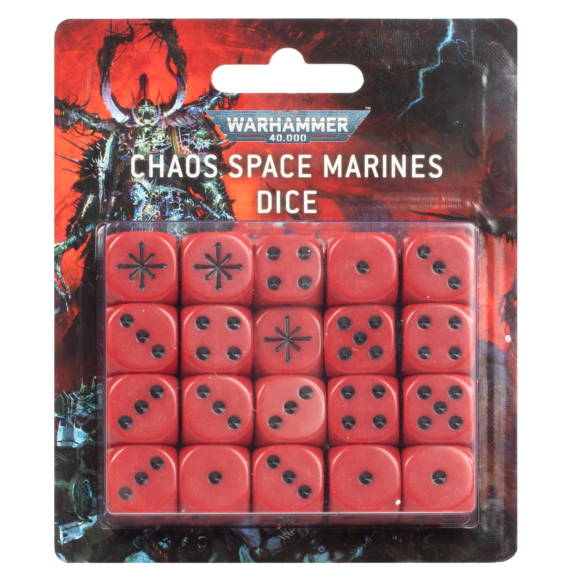 red and black dice