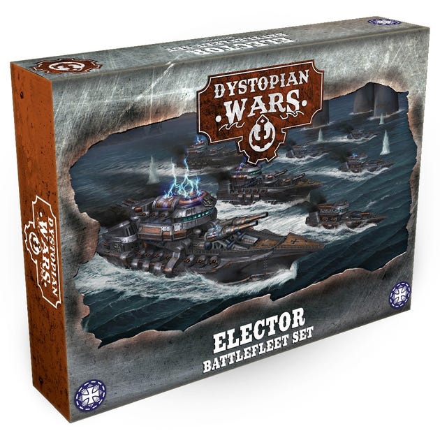 Front of box of elector battle fleet set