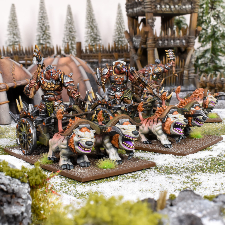 ogre chariots painted models
