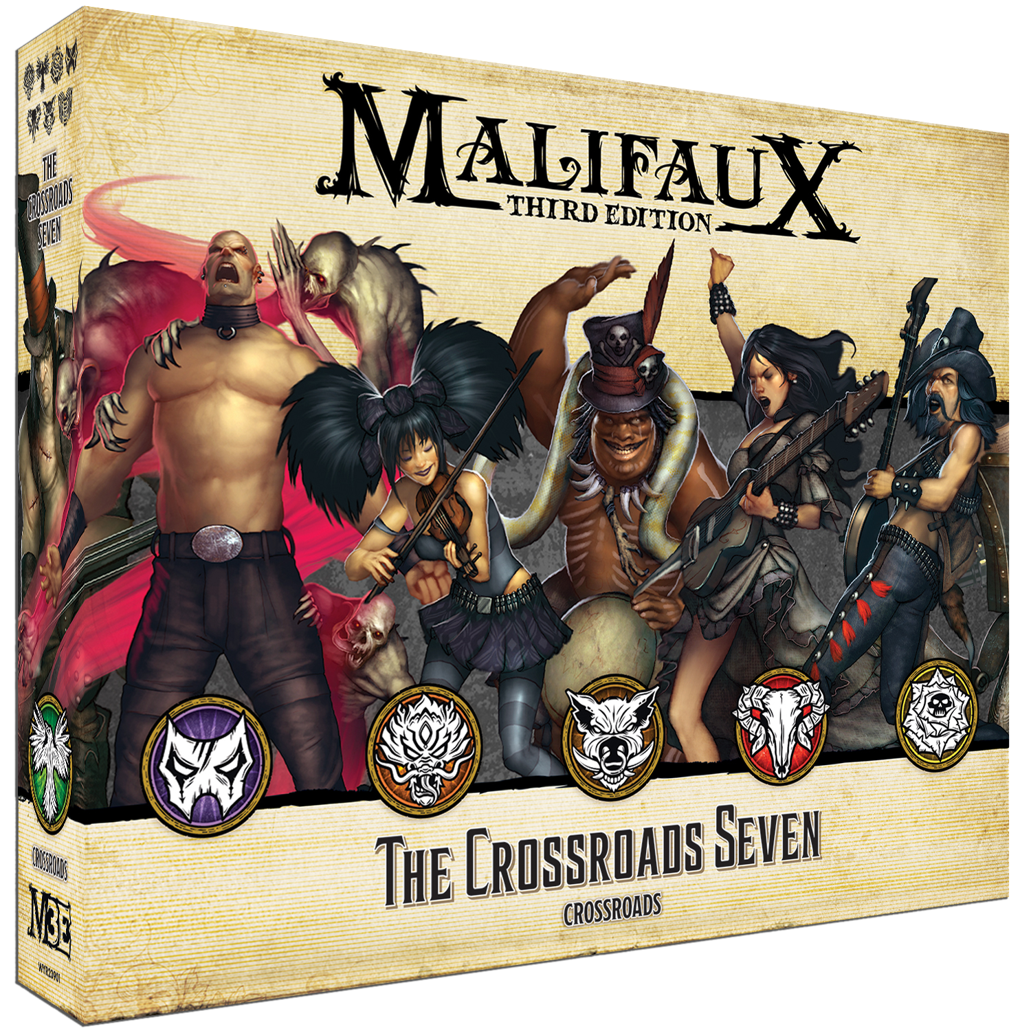 Crossroads seven front of box