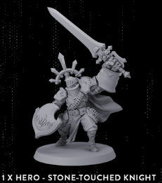 stone touched knight model