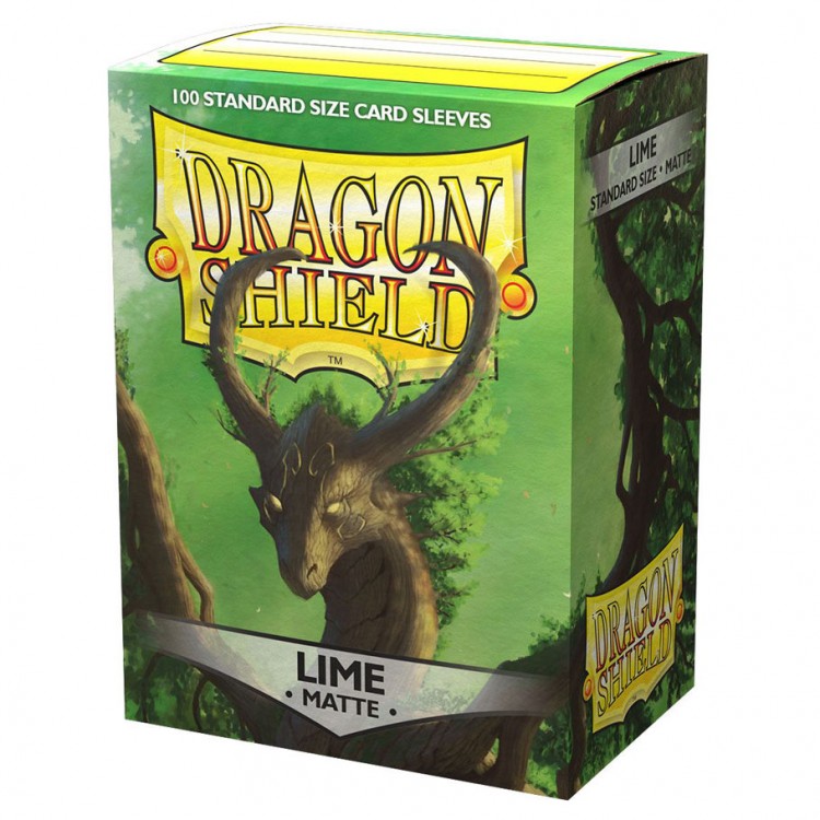 dragon shield lime sleeves