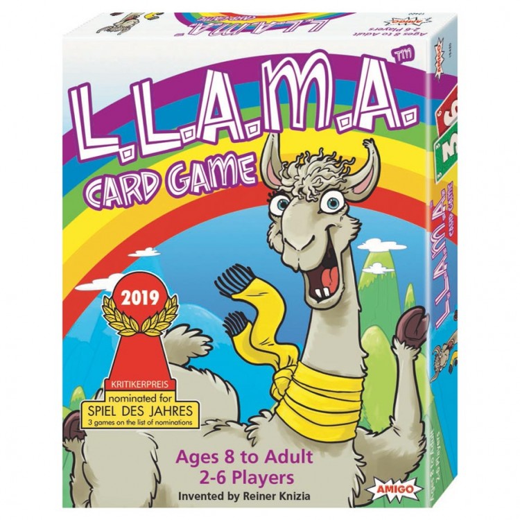 llama card game box