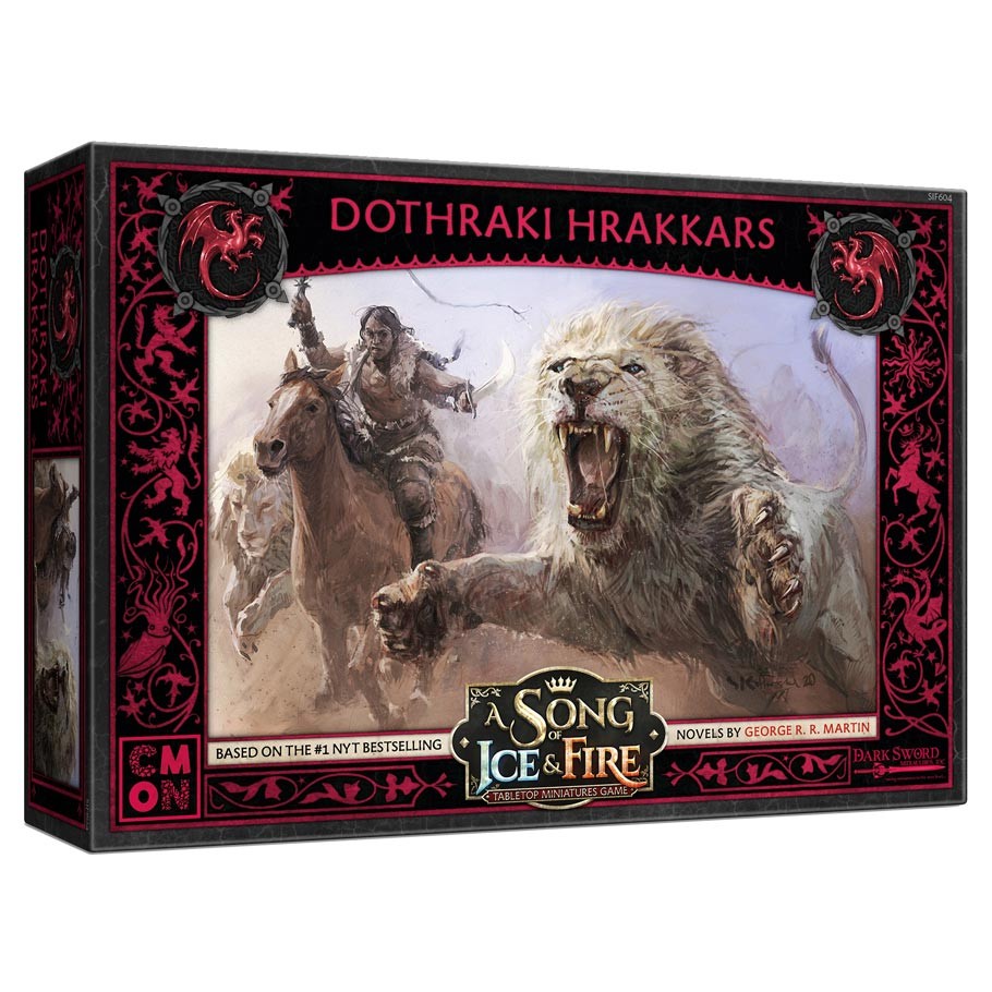 Targaryen Dothraki Hrakkars Front of Box