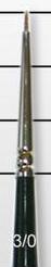 miniature brush 000 tip