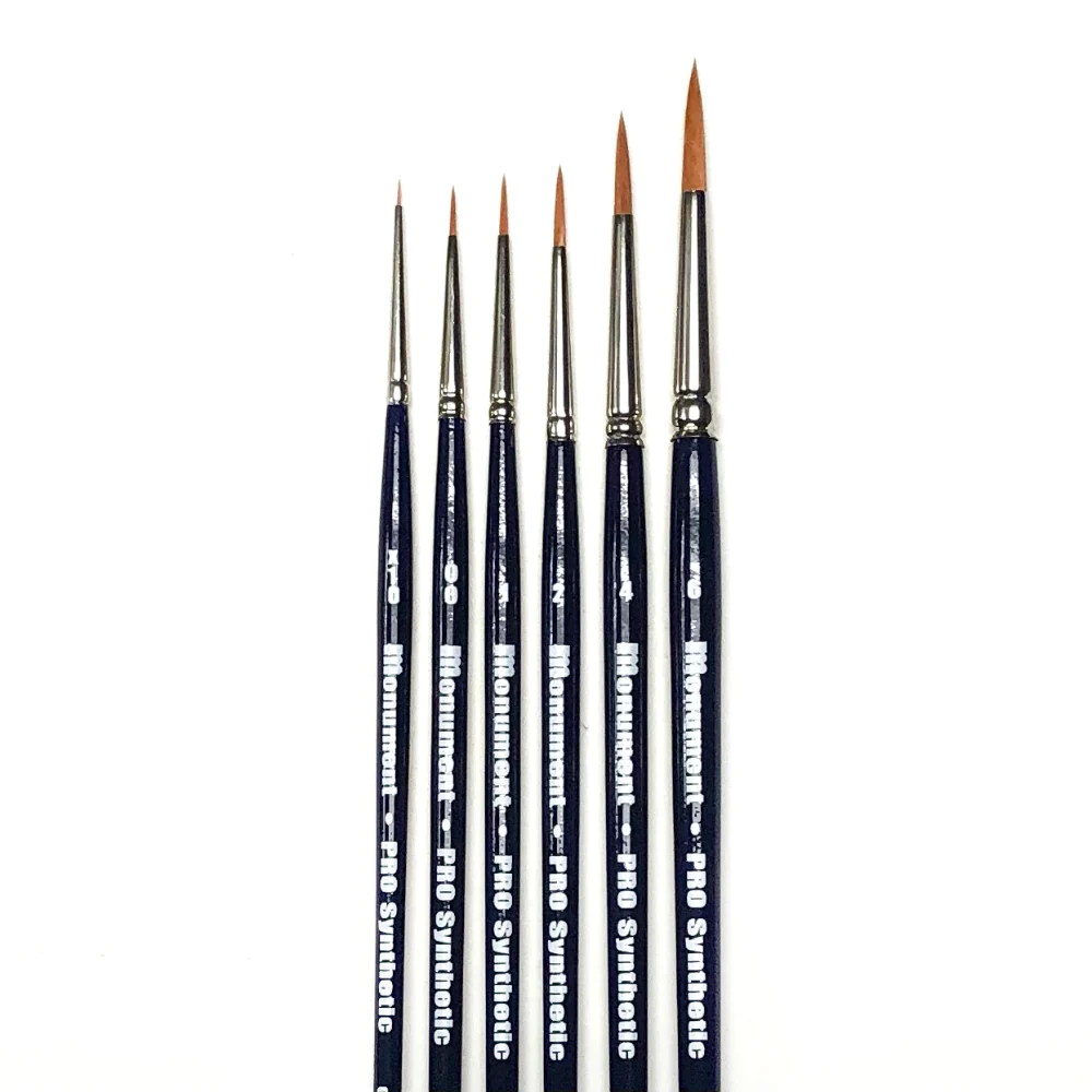 6 paint brushes