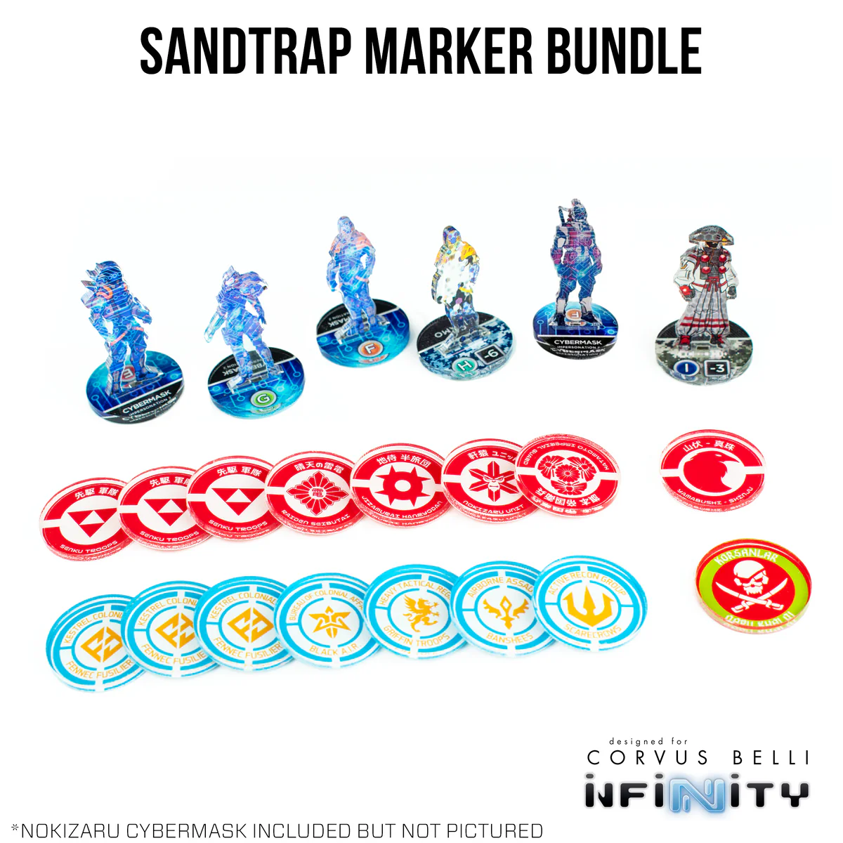 6 standees and 16 tokens
