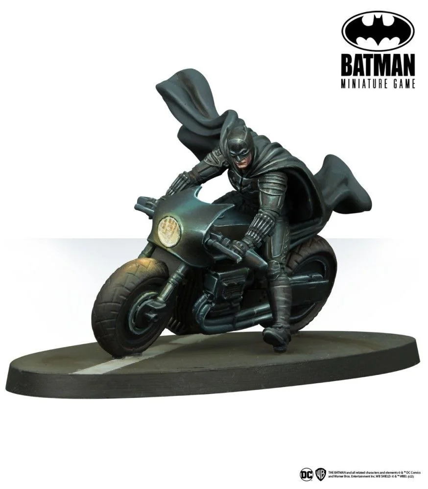 batman on bike painted model