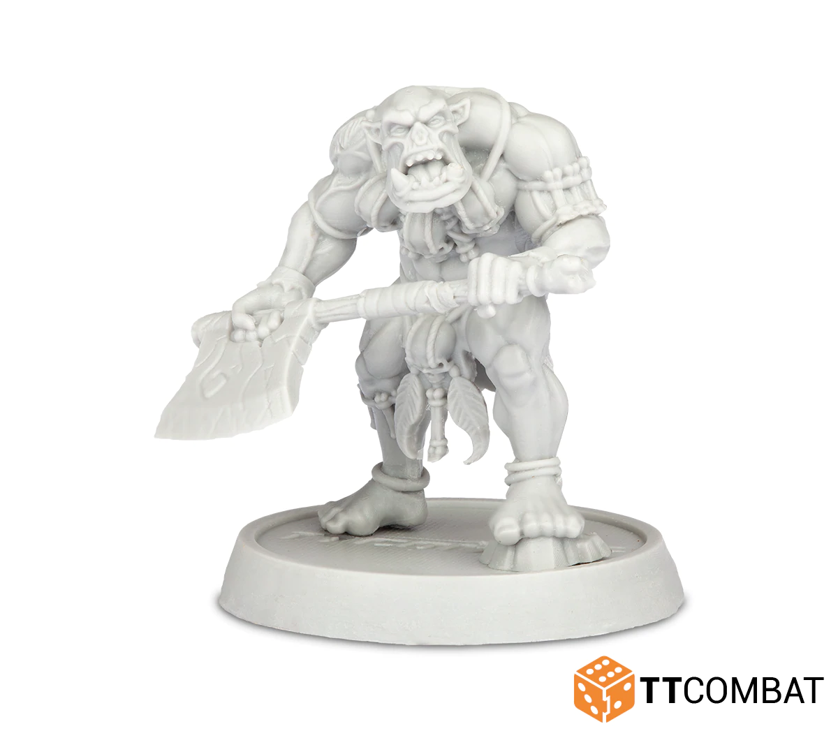 feral orc chief unpainted model