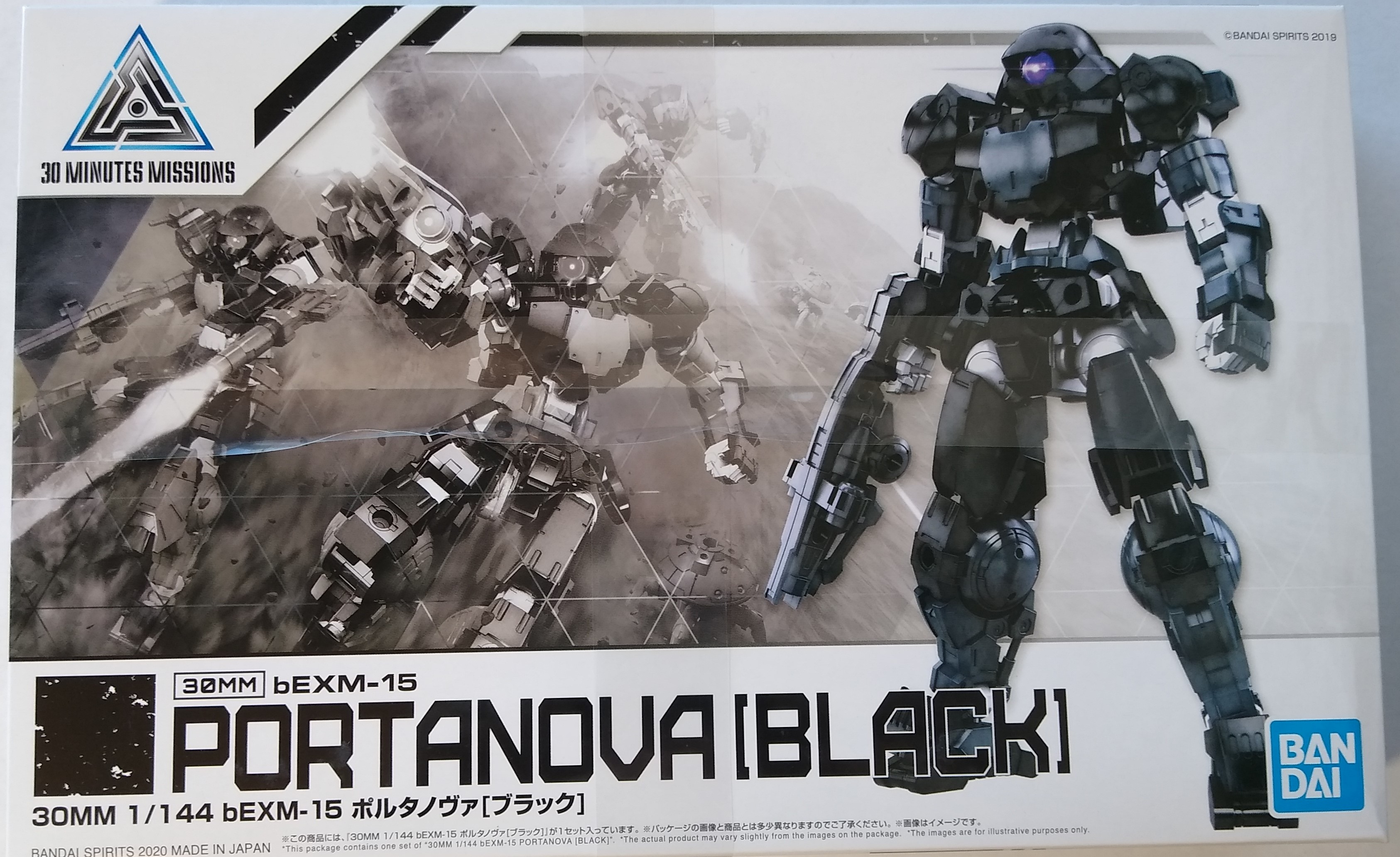 Box of Portanova Black Model Kit