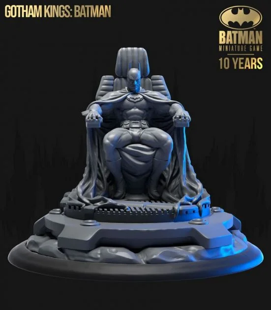 batman on throne render
