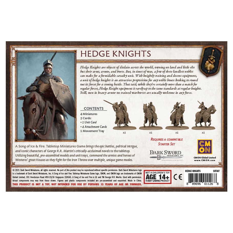 Hedge Knights Back of Box