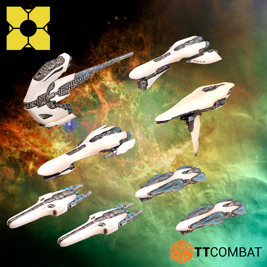 8 painted phr ships