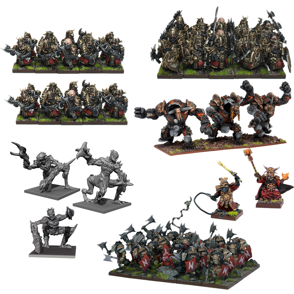 Models of Abyssal dwarf mega army
