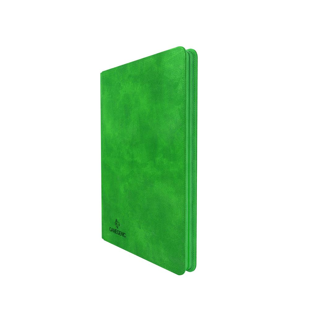 green zip up card album