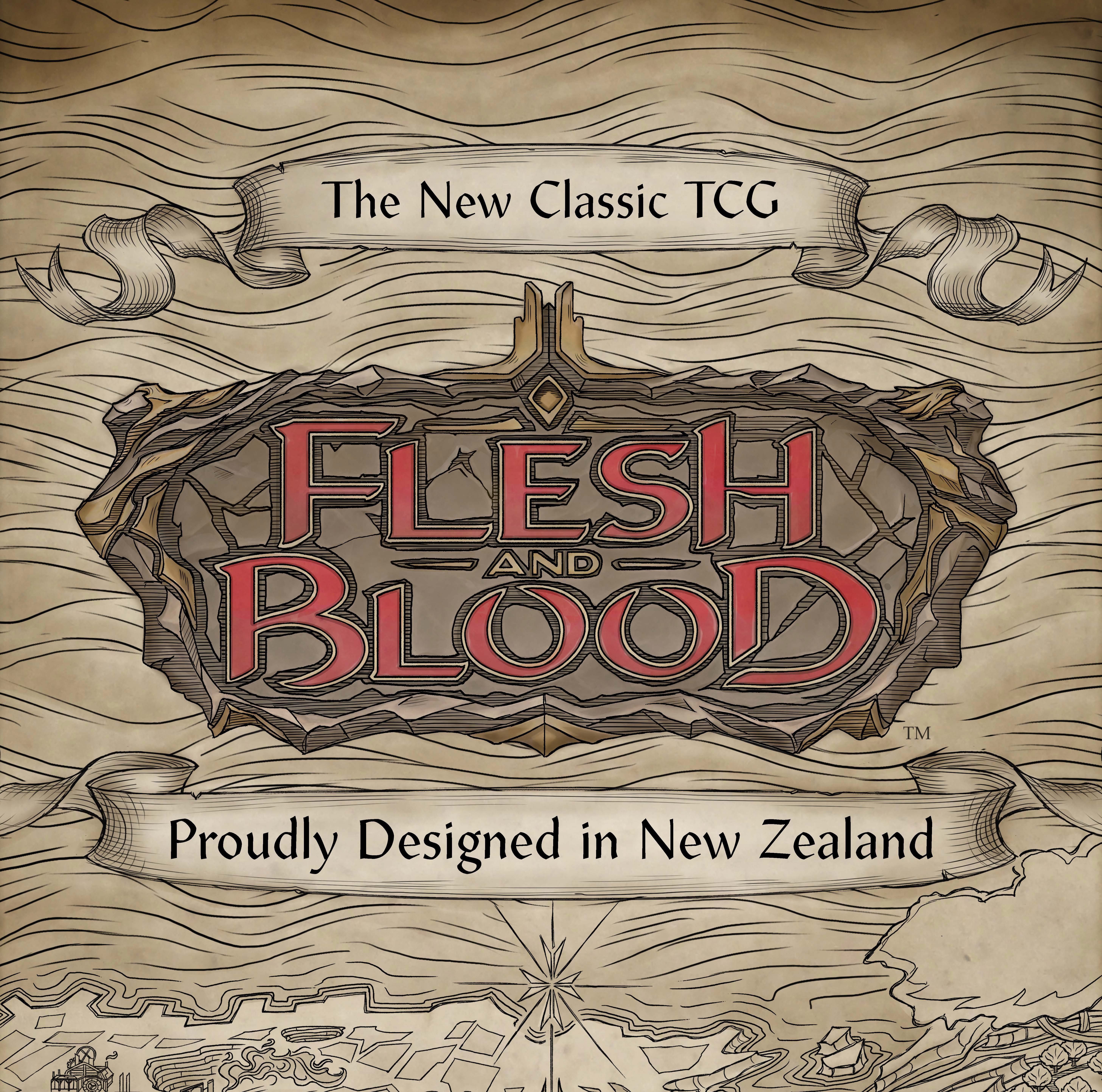 flesh and blood map logo