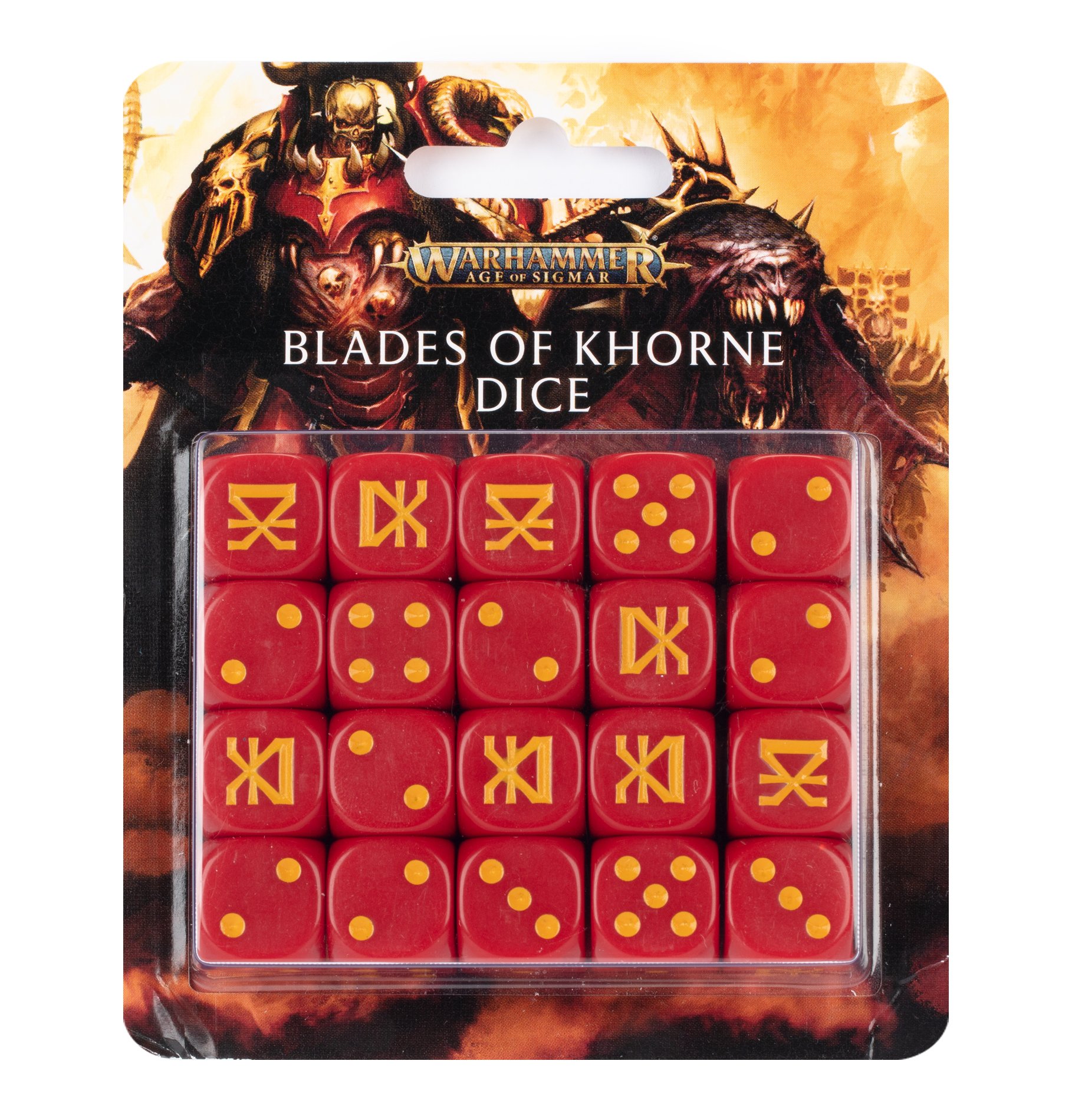 red and yellow dice