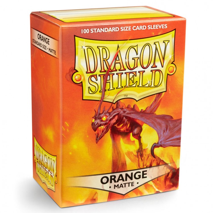 dragon shield orange sleeves