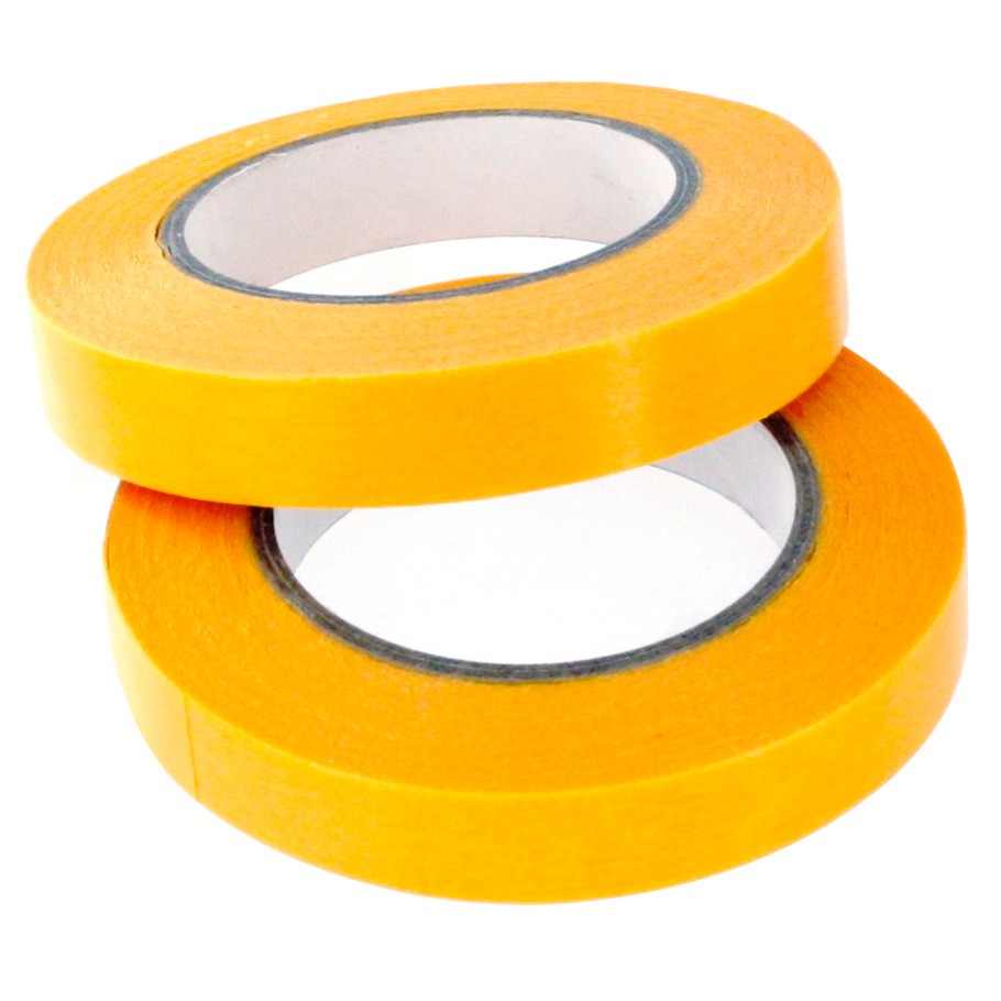 two yellow rolls of tape