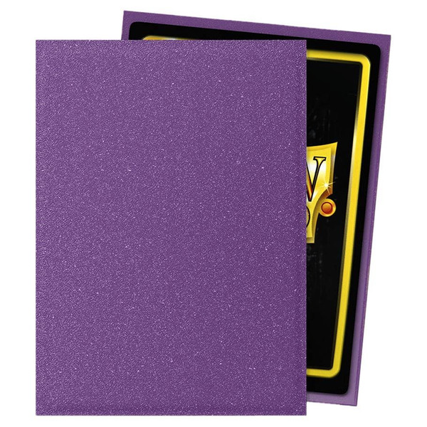 Purple card sleeve with slight sparkles