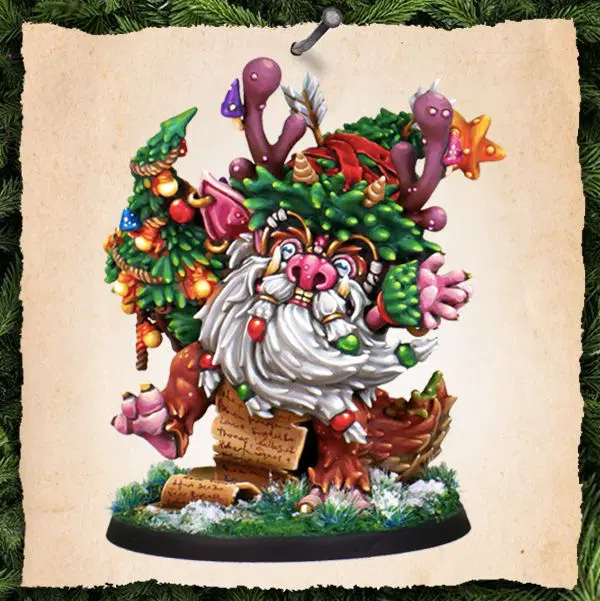 Rascaltown christmas painted tree goblin