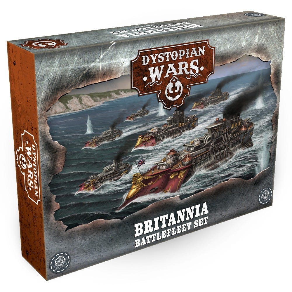 Britannia Battle fleet set front of box