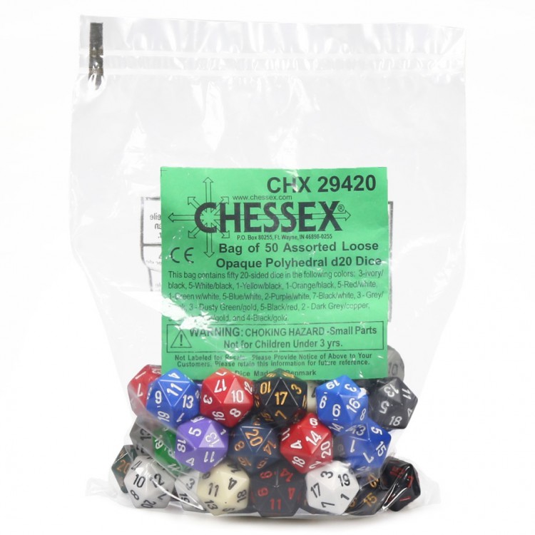bag of d 20 dice