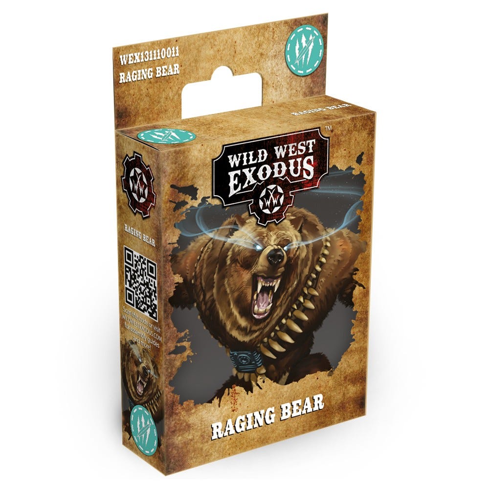 legenday raging bear front of box