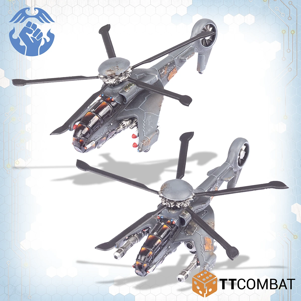 Models of Cyclone attack copters