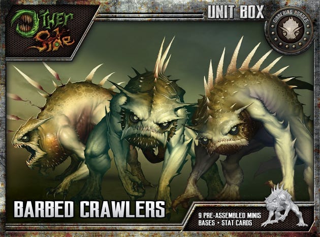 Barbed Crawlers Front of Box