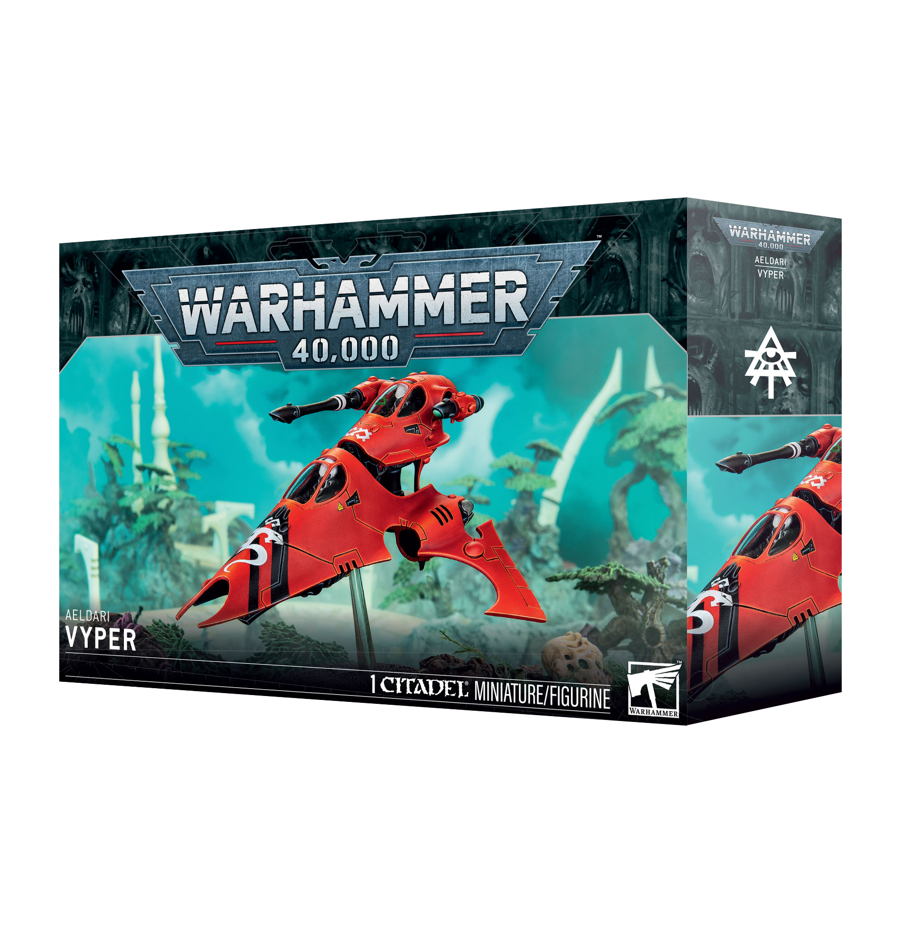 aeldari vyper front of box