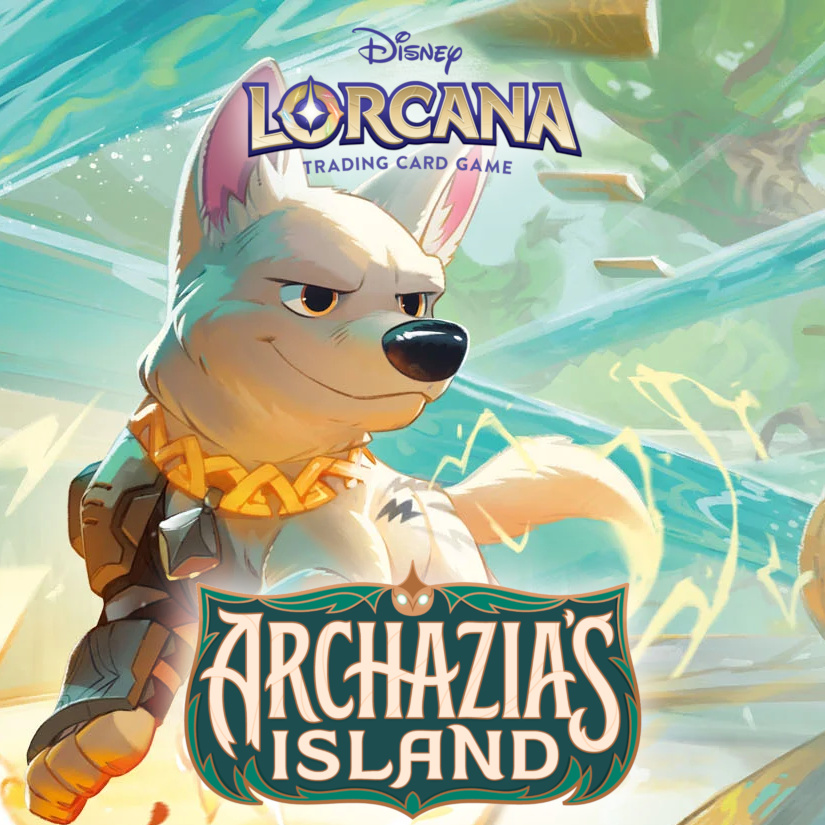 archazia's island promotional image featuring the disney dog bolt