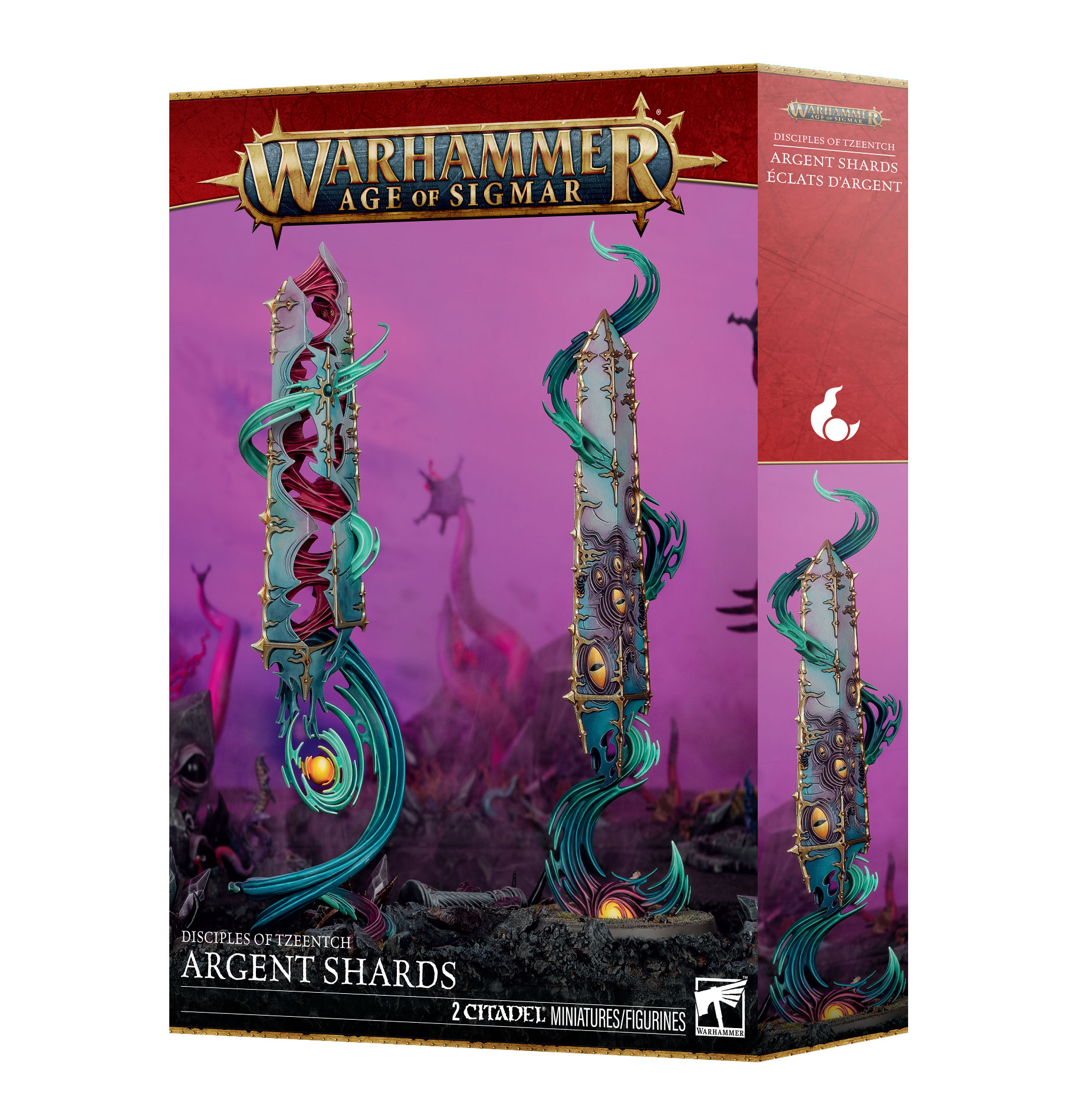 argent shards front of box