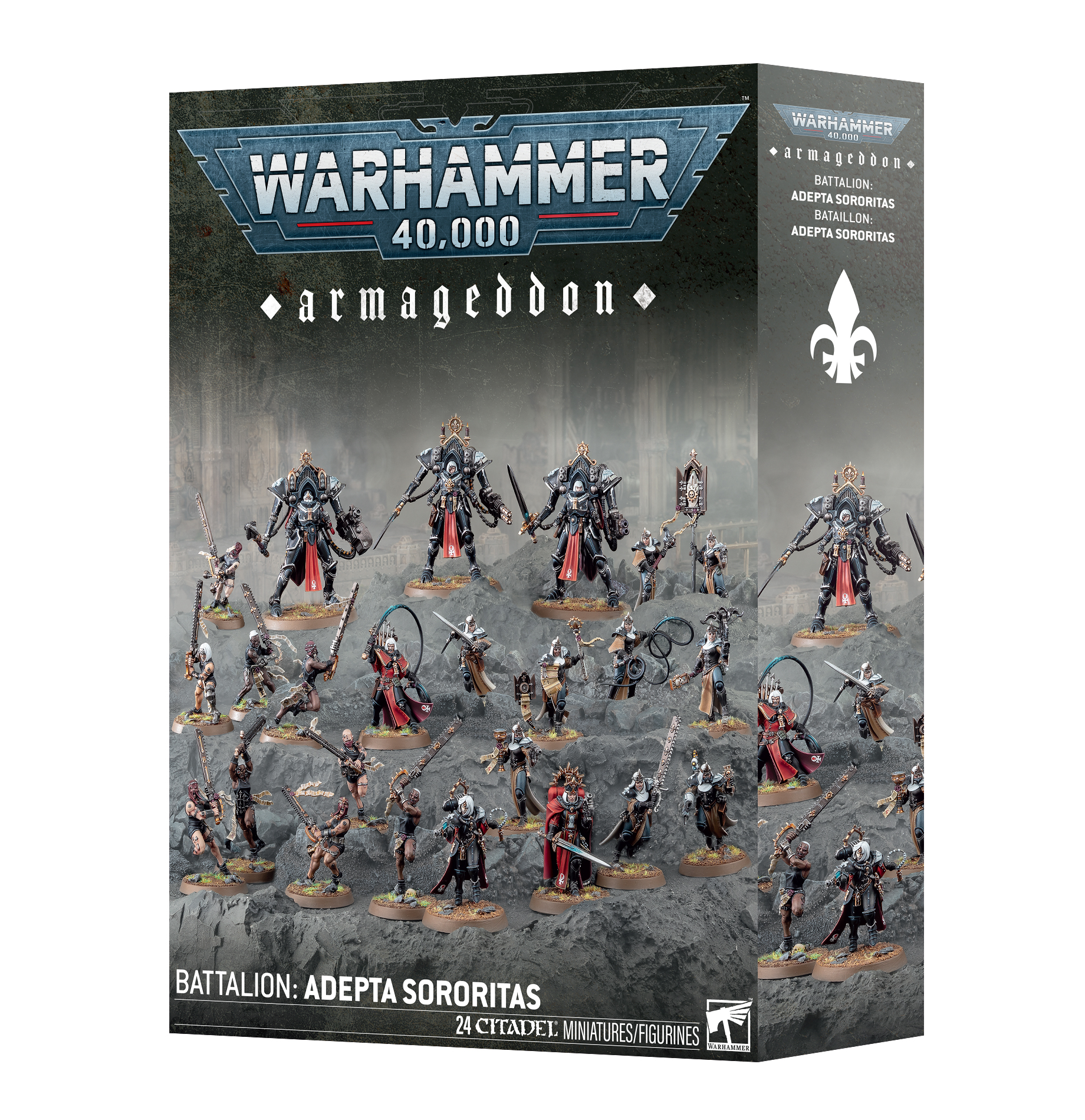 armageddon battalion adepta sororitas front of box