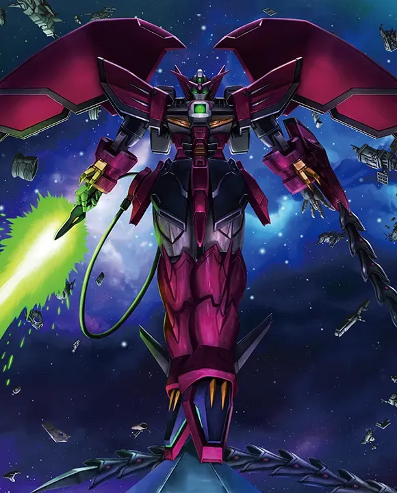 art of purple epyon gundam robot