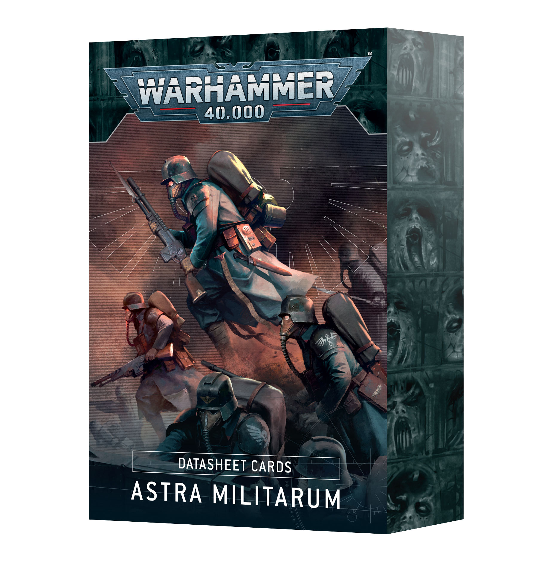 astra militarum data cards front of pack