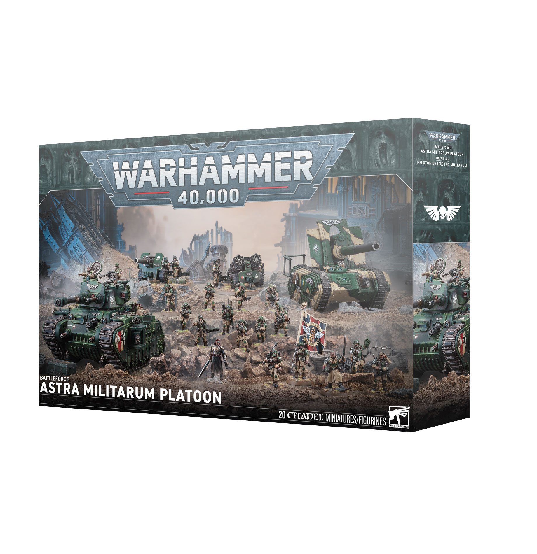 astra militarum platoon front of box