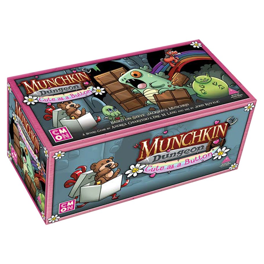 Munchkin Dungeon Cute as a Button Front of Box
