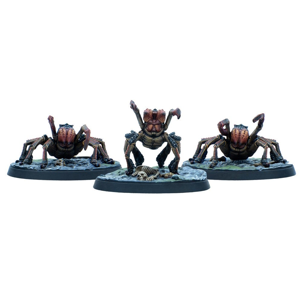 Models of frost bite spiders